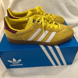 Adidas Gazelle Indoor Yellow Collegiate Burgundy